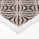 Earthen Harmony Abstracts - Neutral Star Pattern Abstract Wall Art