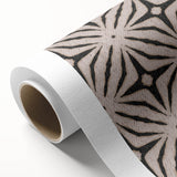 Earthen Harmony Abstracts - Neutral Star Pattern Abstract Wall Art