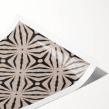 Earthen Harmony Abstracts - Neutral Star Pattern Abstract Wall Art