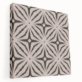 Earthen Harmony Abstracts - Neutral Star Pattern Abstract Wall Art