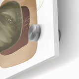 Contemporary Minimalist Wall Art – Forest Green Geometric Print