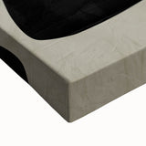 Minimalist Abstract Wall Art - Black and Olive Green Zen Print