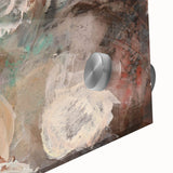 Modern Abstract Painting – Soft Beige & Teal Dreamlike Art