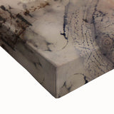 Modern Abstract Painting – Soft Beige & Teal Dreamlike Art