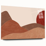 Peaceful Scenery Framed Art – Abstract Desert Sunset