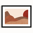Peaceful Scenery Framed Art – Abstract Desert Sunset