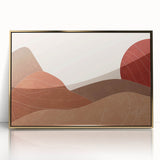 Peaceful Scenery Framed Art – Abstract Desert Sunset