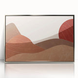 Peaceful Scenery Framed Art – Abstract Desert Sunset