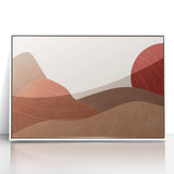 Peaceful Scenery Framed Art – Abstract Desert Sunset