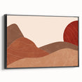 Peaceful Scenery Framed Art – Abstract Desert Sunset