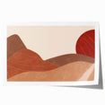 Peaceful Scenery Framed Art – Abstract Desert Sunset