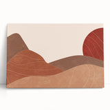 Peaceful Scenery Framed Art – Abstract Desert Sunset