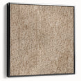 Large Abstract Wall Decor – Neutral Dot Texture on Earthy Brown Base