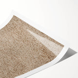 Large Abstract Wall Decor – Neutral Dot Texture on Earthy Brown Base