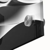 Modern Monochrome Abstract Wall Art – Bold Black and White Waves