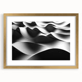Modern Monochrome Abstract Wall Art – Bold Black and White Waves
