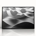 Modern Monochrome Abstract Wall Art – Bold Black and White Waves