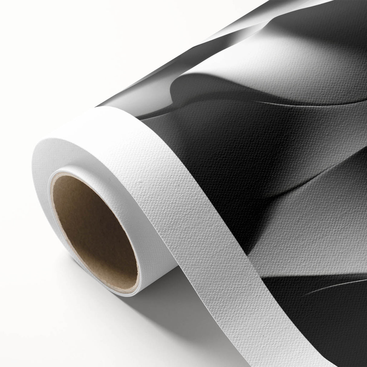 Modern Monochrome Abstract Wall Art – Bold Black and White Waves