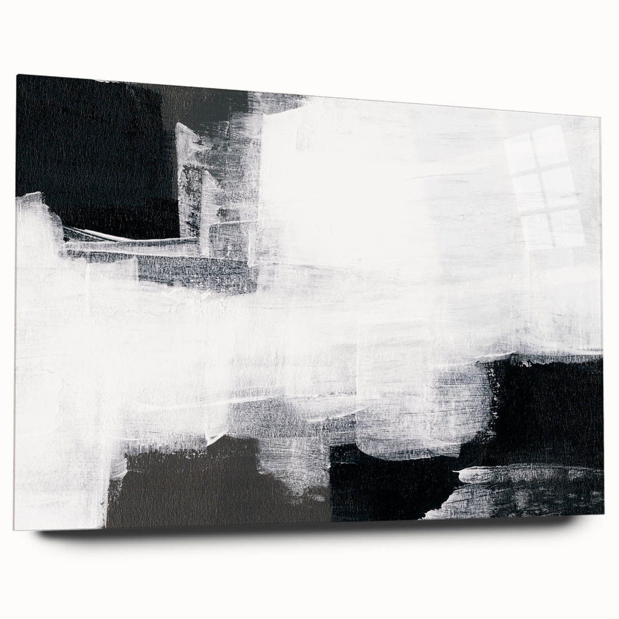 Earthen Harmony Abstracts - Black and White Wall Art