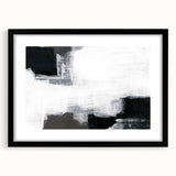 Earthen Harmony Abstracts - Black and White Wall Art