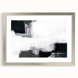 Earthen Harmony Abstracts - Black and White Wall Art