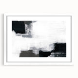 Earthen Harmony Abstracts - Black and White Wall Art