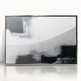 Earthen Harmony Abstracts - Black and White Wall Art