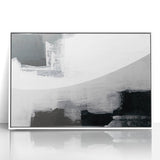 Earthen Harmony Abstracts - Black and White Wall Art