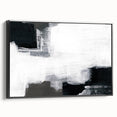 Earthen Harmony Abstracts - Black and White Wall Art