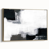 Earthen Harmony Abstracts - Black and White Wall Art
