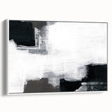 Earthen Harmony Abstracts - Black and White Wall Art