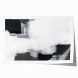Earthen Harmony Abstracts - Black and White Wall Art