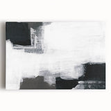 Earthen Harmony Abstracts - Black and White Wall Art