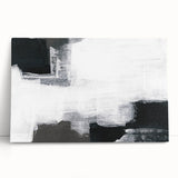Earthen Harmony Abstracts - Black and White Wall Art