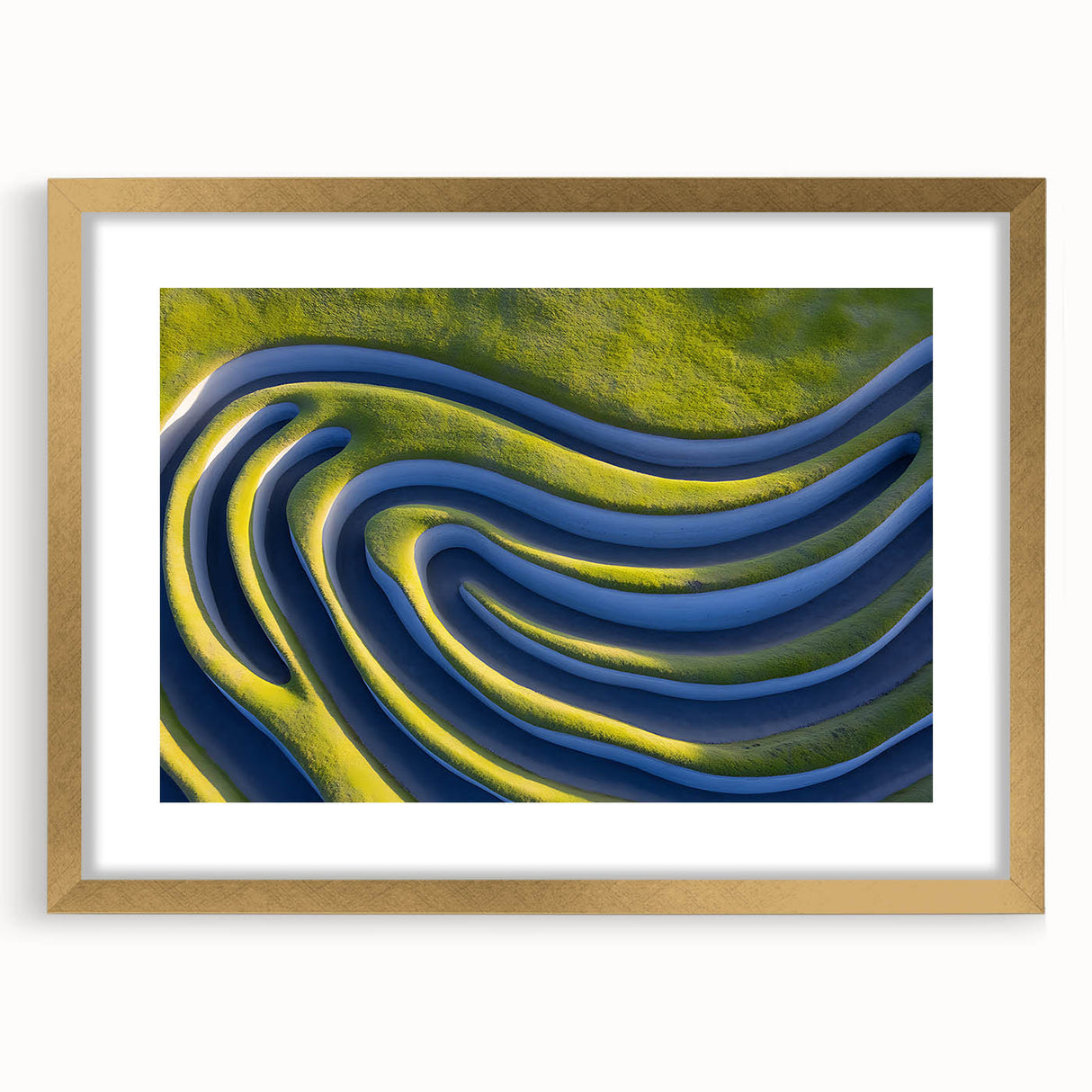Abstract Minimalist Landscape Art – Modern Organic Waves Print