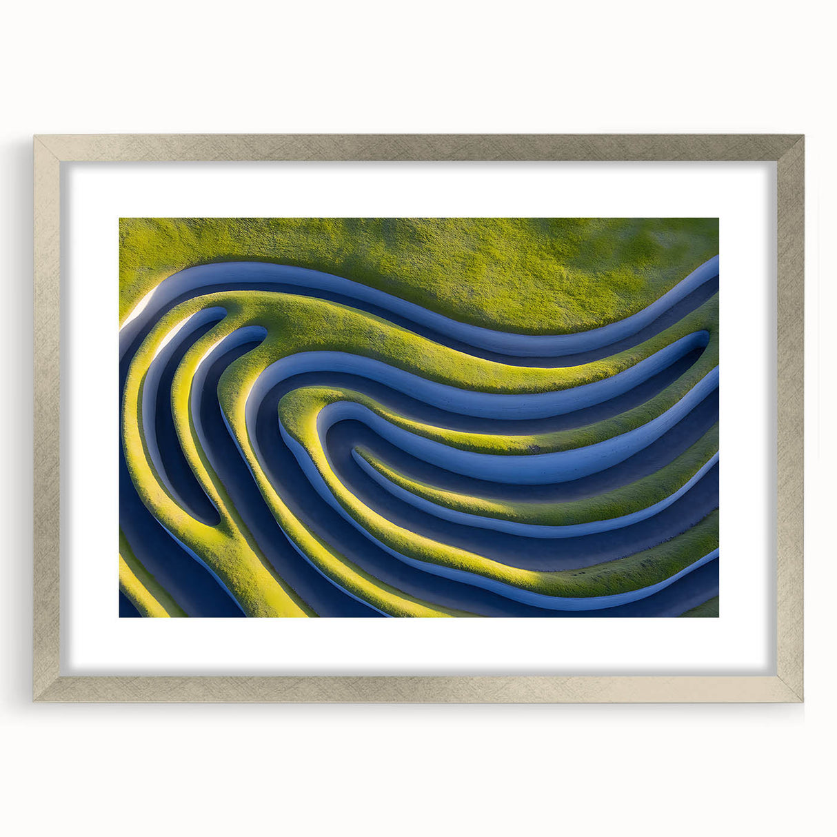 Abstract Minimalist Landscape Art – Modern Organic Waves Print