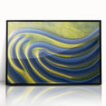 Abstract Minimalist Landscape Art – Modern Organic Waves Print