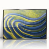 Abstract Minimalist Landscape Art – Modern Organic Waves Print