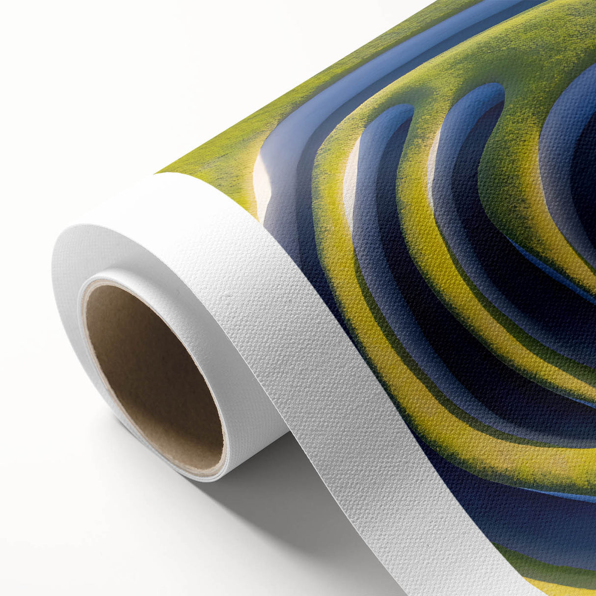 Abstract Minimalist Landscape Art – Modern Organic Waves Print