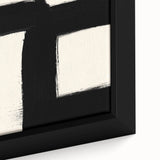 Minimalist Black and White Abstract Wall Art - Modern Canvas Print