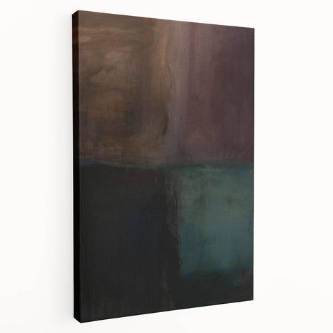 Contemporary Abstract Art – Dark Tones Moody Modern Wall Art
