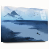 Tranquil Nature Canvas Prints – Misty Mountain Lake Scene