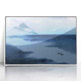 Tranquil Nature Canvas Prints – Misty Mountain Lake Scene