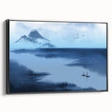 Tranquil Nature Canvas Prints – Misty Mountain Lake Scene
