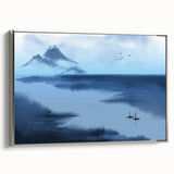 Tranquil Nature Canvas Prints – Misty Mountain Lake Scene