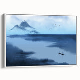 Tranquil Nature Canvas Prints – Misty Mountain Lake Scene