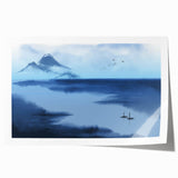 Tranquil Nature Canvas Prints – Misty Mountain Lake Scene