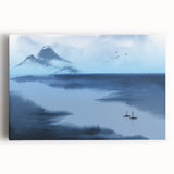 Tranquil Nature Canvas Prints – Misty Mountain Lake Scene