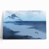 Tranquil Nature Canvas Prints – Misty Mountain Lake Scene