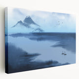 Tranquil Nature Canvas Prints – Misty Mountain Lake Scene